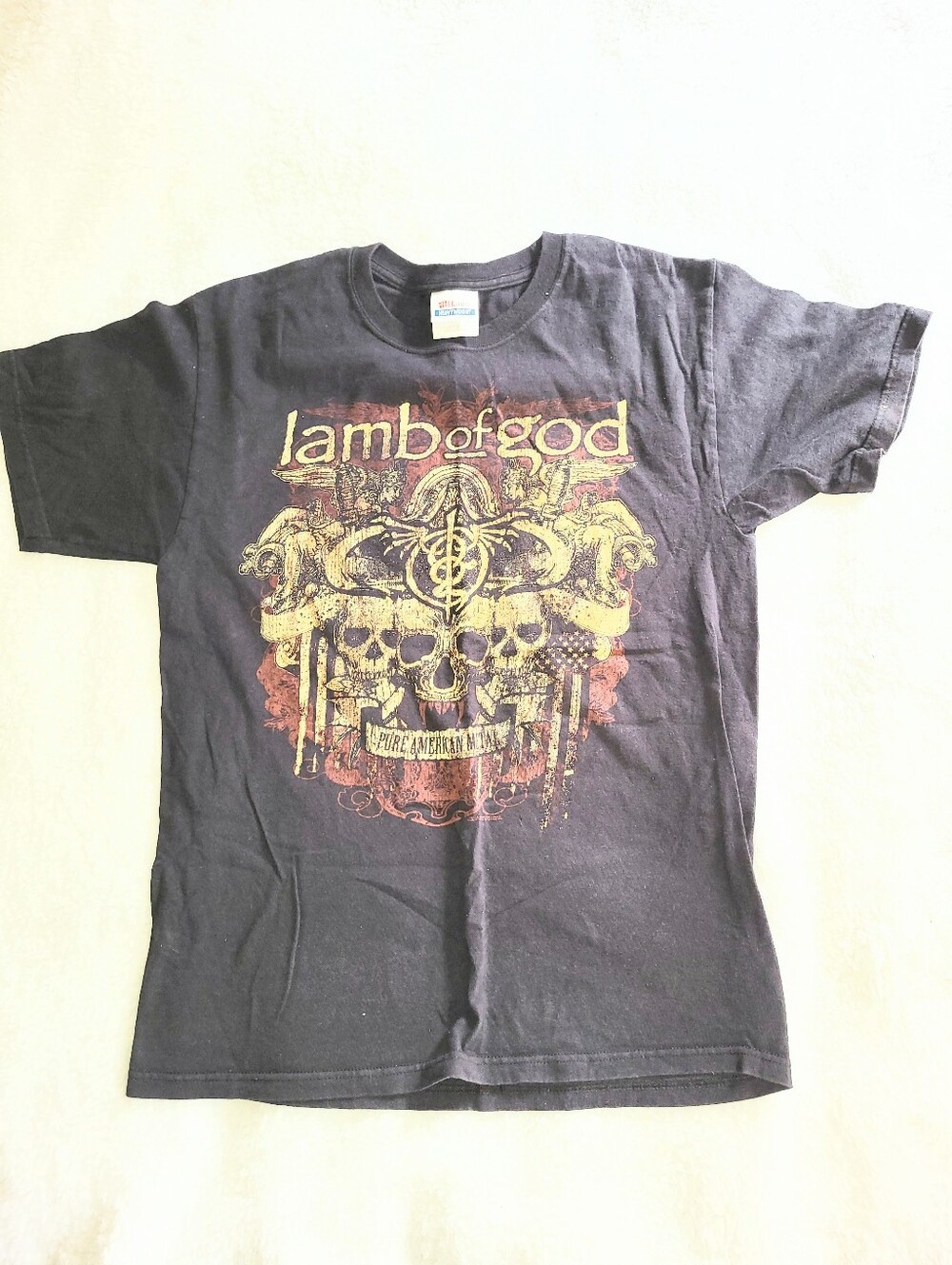 Lamb Of God Y2K Vintage Band Tee Men's Graphic Tshirt Pure American Metal Medium